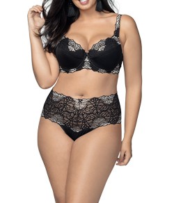 Conjunto Rendado DeMillus Habella (74531/57531) Preto